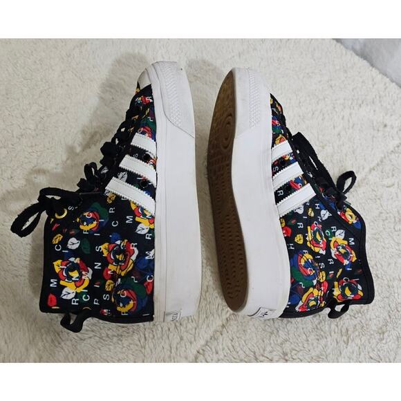 Adidas US8 Rich Mnisix Nizza Platform Mid Artsy Roses FunkyArt to‎ wear Standout - Picture 4 of 16